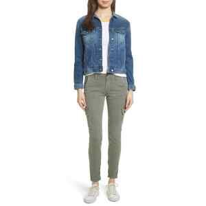 FRAME Le Service Cargo Skinny Pants In Platoon In Olive $248 size 23